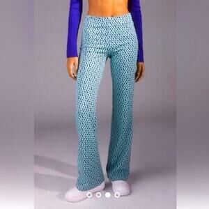 Urban Outfitters Bryn Pull-On Flare Pant Small Women’s Teal.